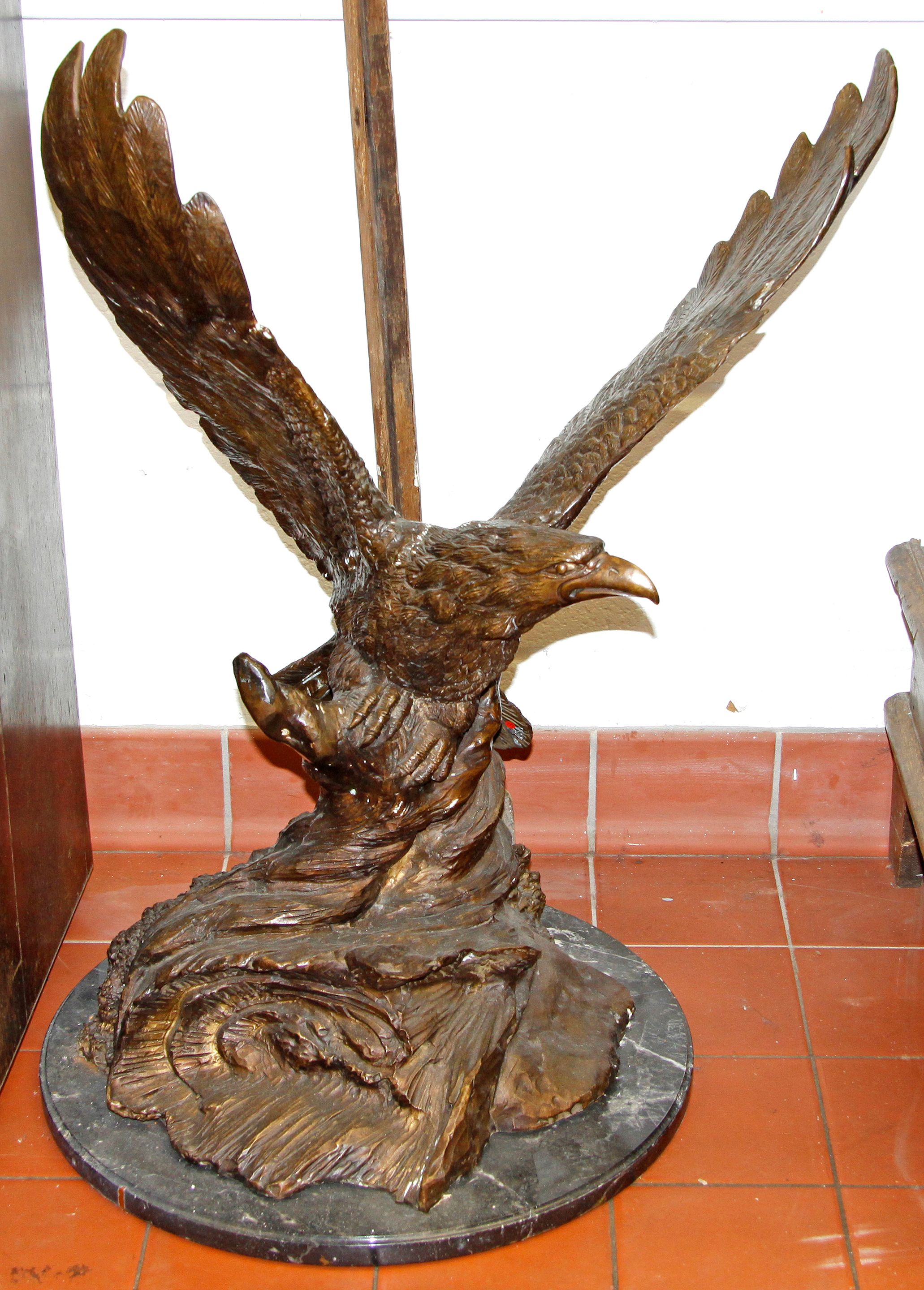 A large bronze eaglelate 20th Century