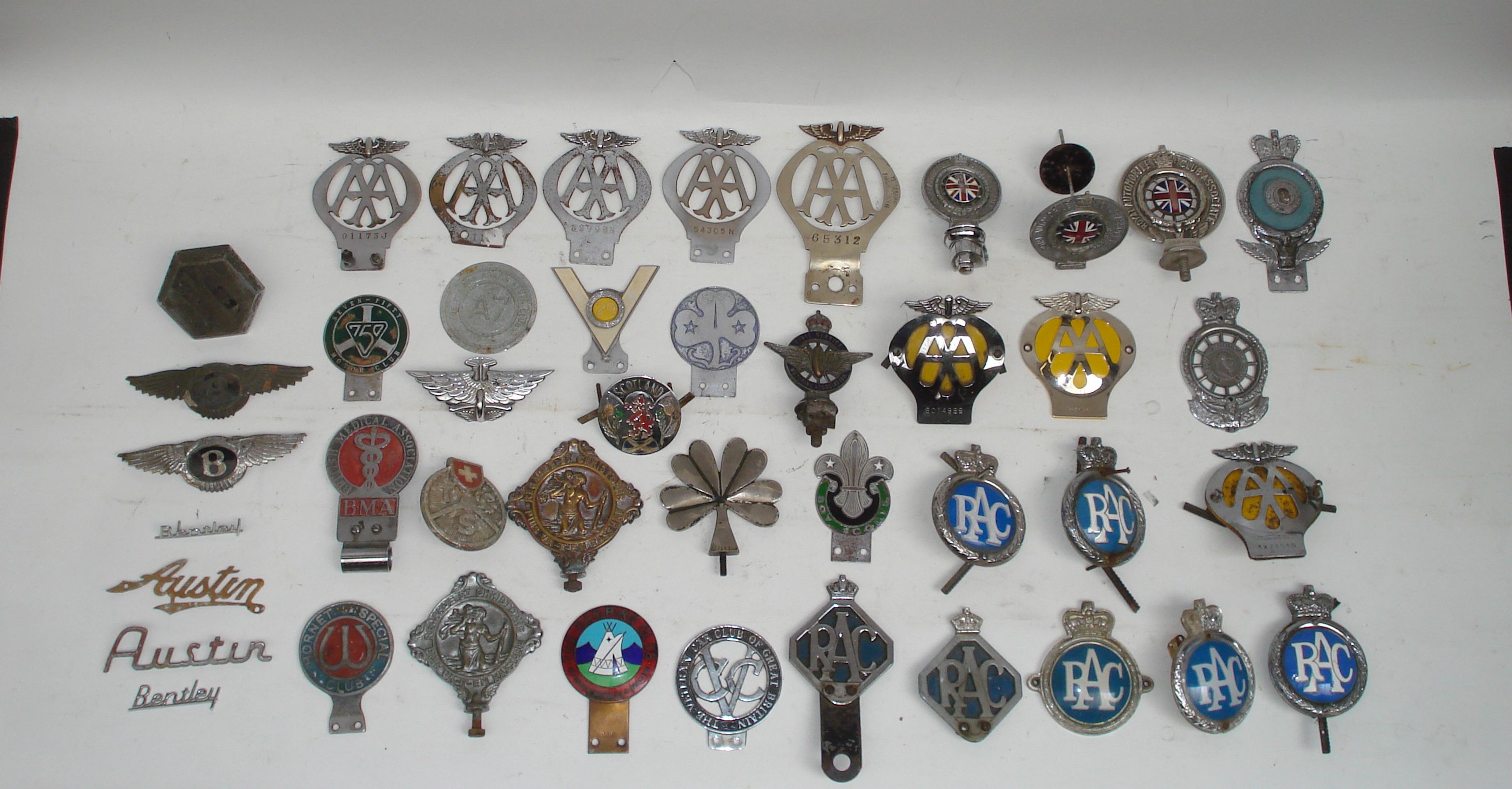Aa Rac Decals Bonhams Cars : A collection of RAC and AA badges,