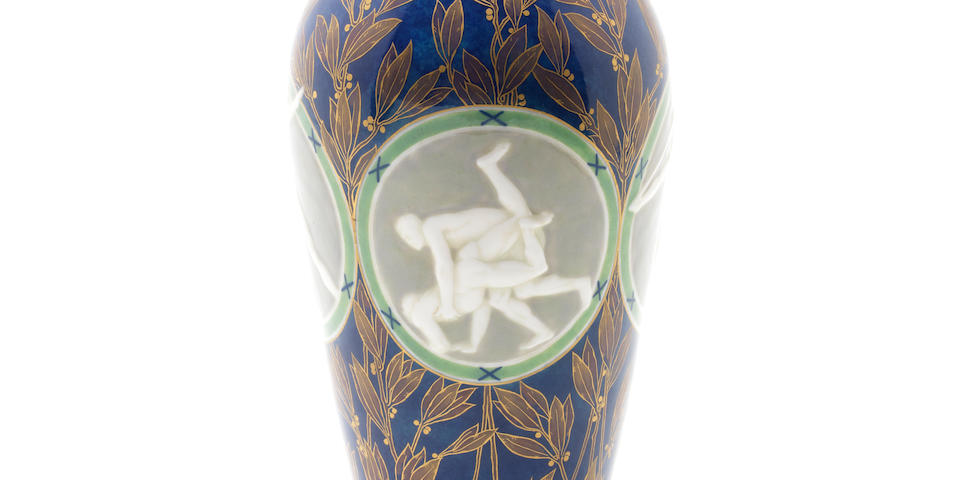 Boxing - Olympics S&#232;vres Porcelain Vase