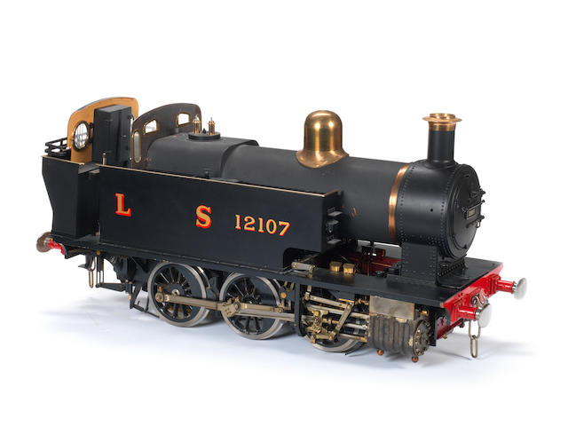 A well engineers 5in gauge live steam model of a LMS 0-6-0 Side Tank locomotive No.12107