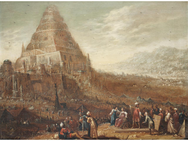 Rombout van Troyen (?Amsterdam circa 1605-1655) The Tower of Babel