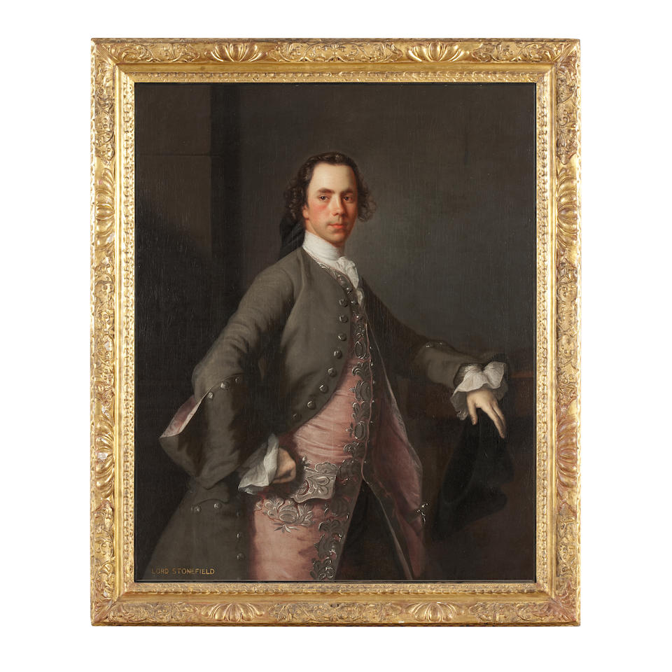 Allan Ramsay (Edinburgh 1713-1784 Dover) Three quarter length portrait of John Campbell, Lord Stonefield 125 x 100 cm. (49 3/16 x 39 3/8 in.)