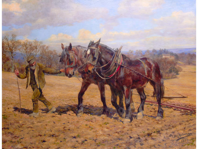 Frances Mabel Hollams (British, 1877-1963) The plough team