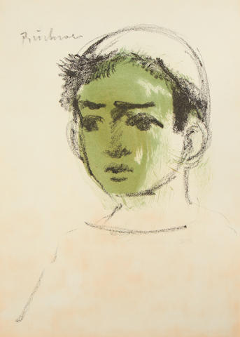 Carl Adolph B&#252;chner (South African, 1921-2003) Portrait of a boy