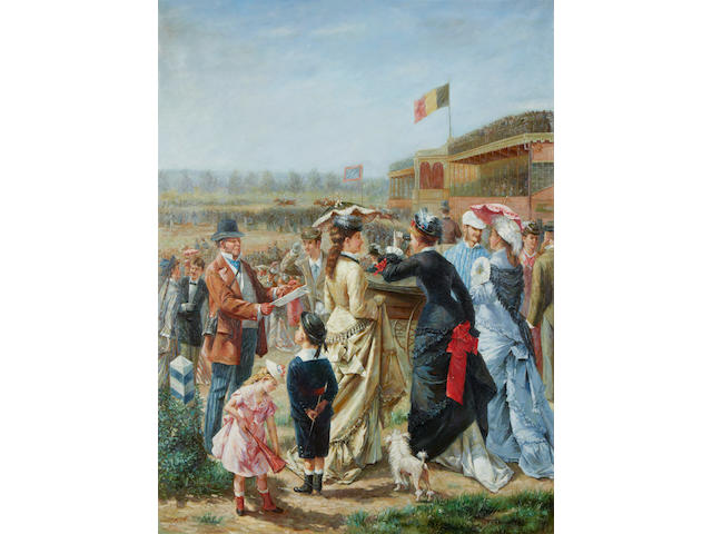 French School, 20th Century A day at the races