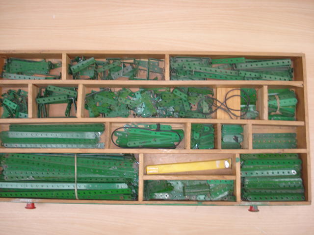 A large collection of loose Meccano, 1920's to 1960's lot