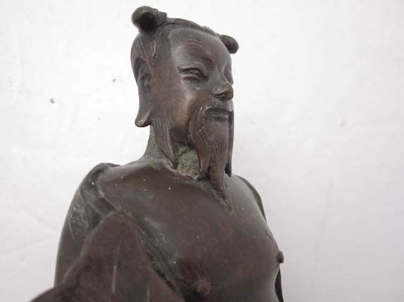 Bonhams A bronze figure of Zhongli Quan 19th century
