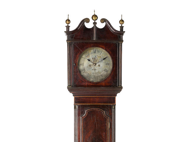 An important Australian cedar and casuarina longcase clock by James Oatley, circa 1822, No 23
