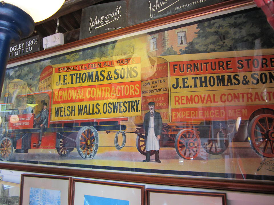 A J.E. Thomas & Sons Removal Contractors advertising poster,