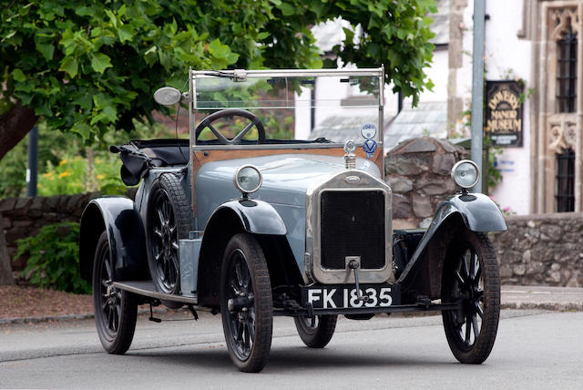 One of only ten known survivors,1922 Wolseley Seven Tourer  Chassis no. 50218 Engine no. 216A/2673