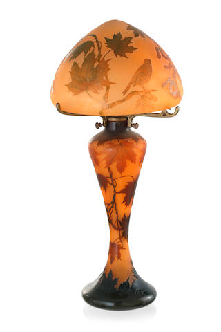 A La Rochere cameo glass Lamp