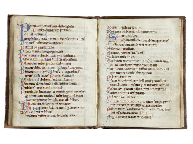 PROMPTUARIUM CLERICORUM. Manuscript on vellum, [England, c.1230-1250]