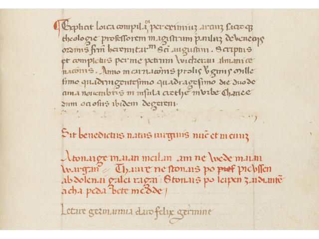 PAUL of Venice. Logica parva [dated and signed by the German scribe Peter Wickerau], 1440