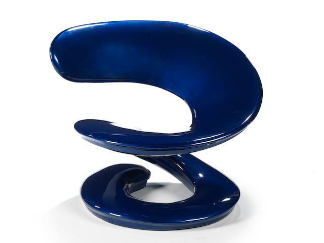 Louis Durot Spiral chair designed 1970 and executed 2002  signed and dated Louis Durot 2002 polyurethane  Height: 67 cm.                26 3/8 in.