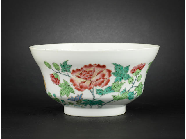 A famille rose bowl Yongzheng six-character mark