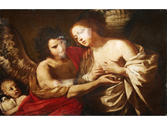 Follower of Michelangelo Merisi da Caravaggio (Caravaggio 1573-1610 Porto Ercole) The Penitent Magdalene