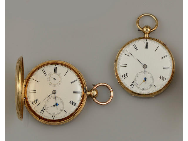 Two 18ct gold pocket watches(2)
