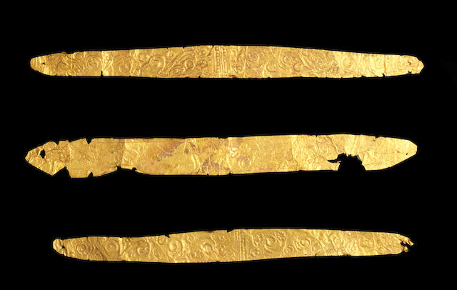 Three Greek sheet gold diadems 3