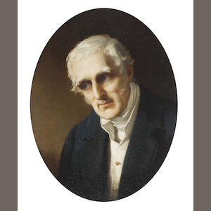 Robert Thorburn, ARA HRSA (British, 1818-1885) Field Marshal Arthur Wellesley, 1st Duke of Wellington, KG, GCB, GCH, PC, FRS (1769-1852), wearing blue coat, white waistcoat, chemise and stock