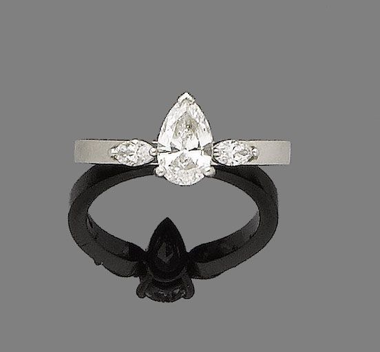 A diamond single-stone ring