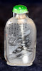 Thumbnail of A Chinese green jade lobed dish together with two snuff bottles and five jadite ornaments.(8) image 3