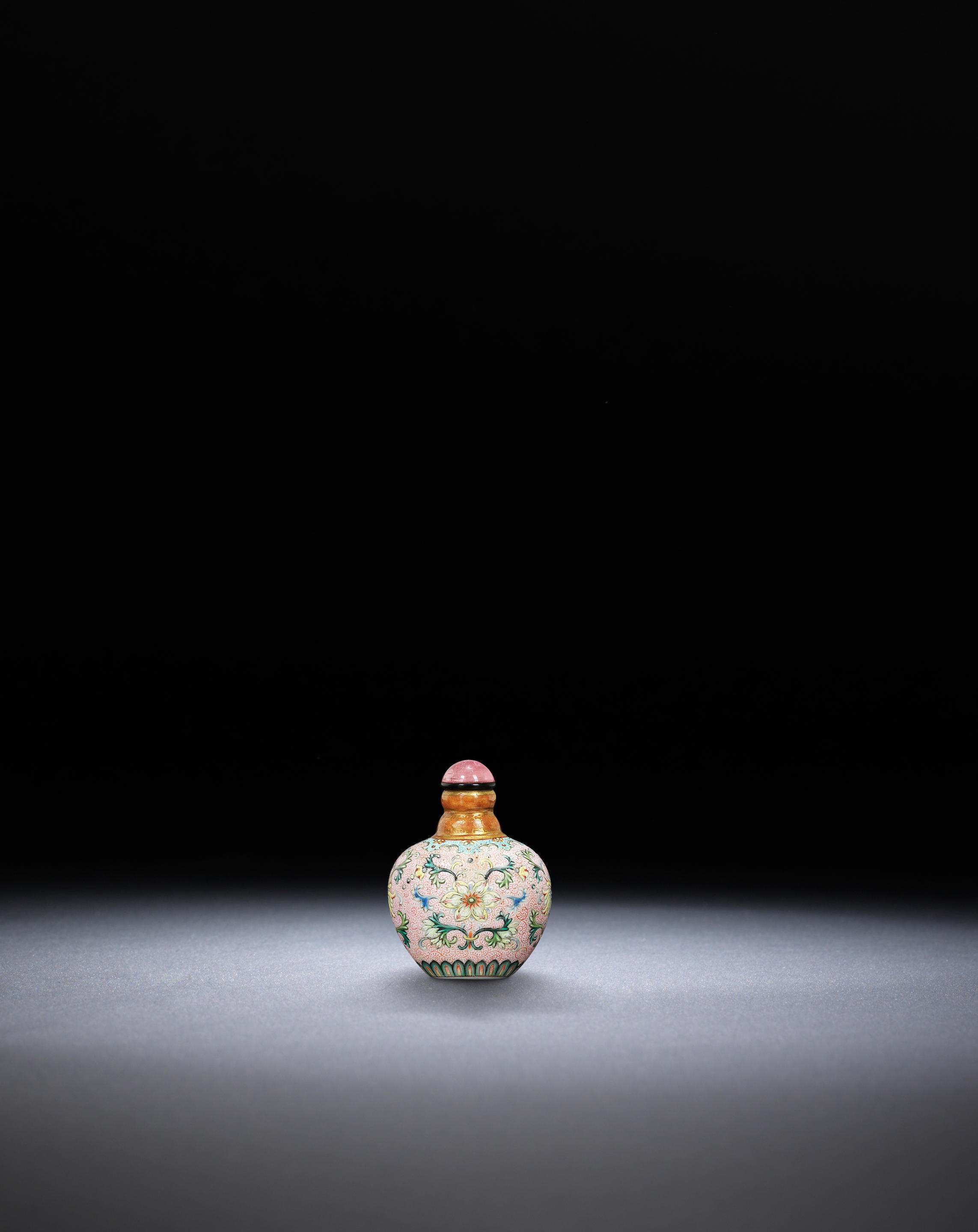 Chinese Antique coloured glaze Inner painting Meng Xiaodong snuff bottle 