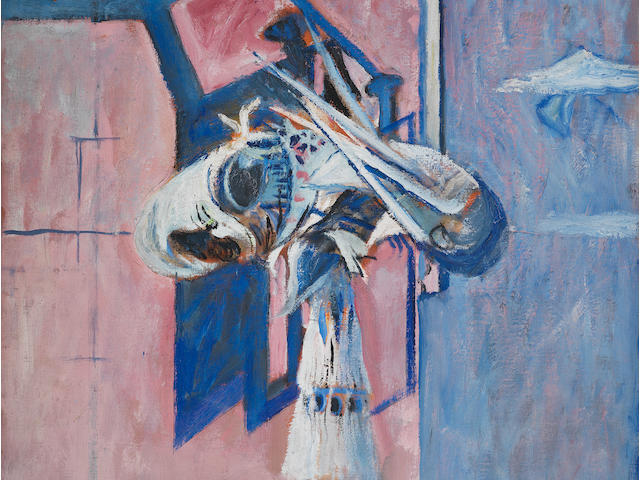Graham Sutherland O.M. (British, 1903-1980) Head on a Balcony 91.4 x 71.1 cm. (36 x 28 in.)