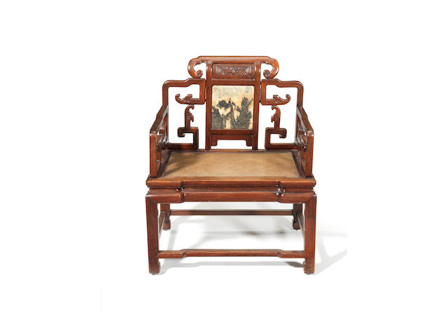 A large high official's armchair 19th or early 20th century