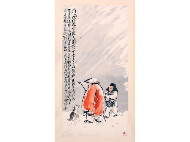 Wang Zheng (1867&#65293;1938) Snowstorm