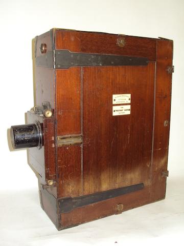 A Prestwich 35mm Cinematograph camera
