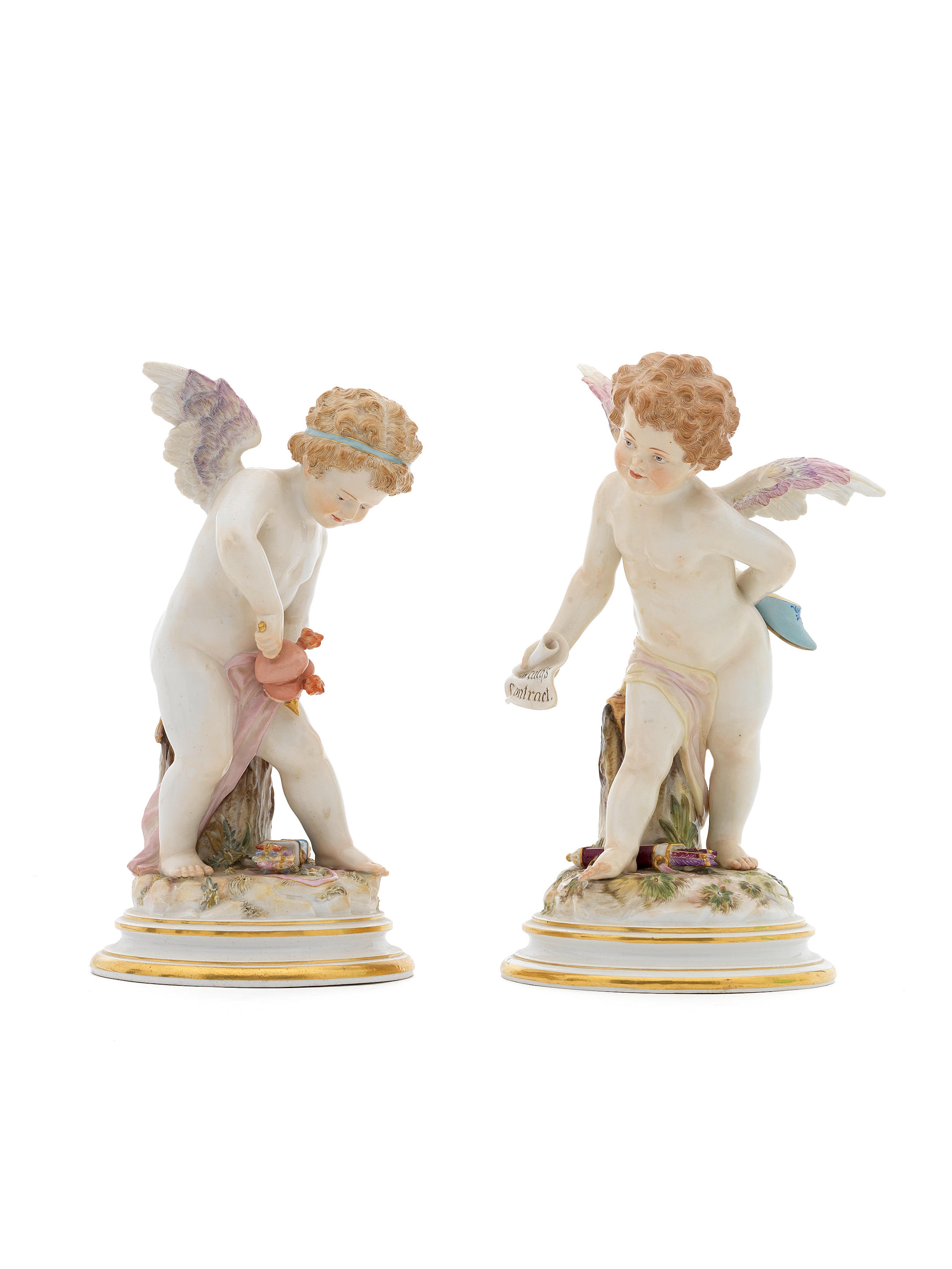 Two Meissen figures of Cupid, circa 1880