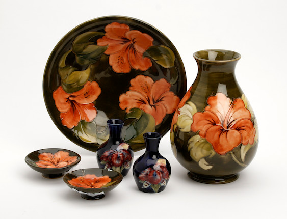 A collection of Walter Moorcroft items image 1