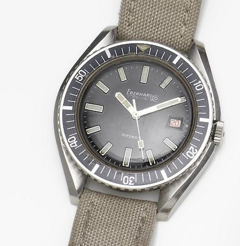 Eberhard & Co. A stainless steel automatic calendar wristwatchRef:126013, Case No.6553530, Circa 1970