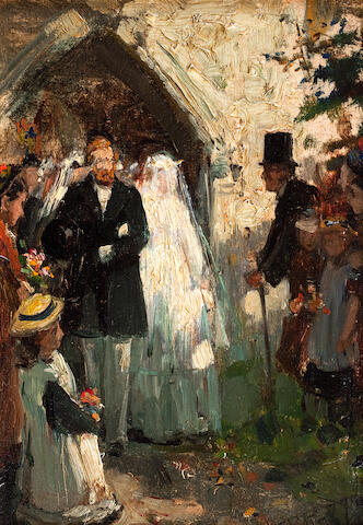 Bonhams John Robertson Reid British 1851 1926 The Village
