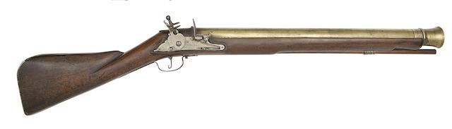 A Fine And Early Brass-Barrelled English Lock (Type 2) Blunderbuss