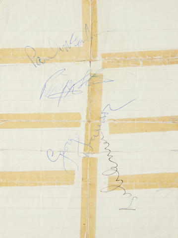 The Beatles: A set of autographs, 1967,