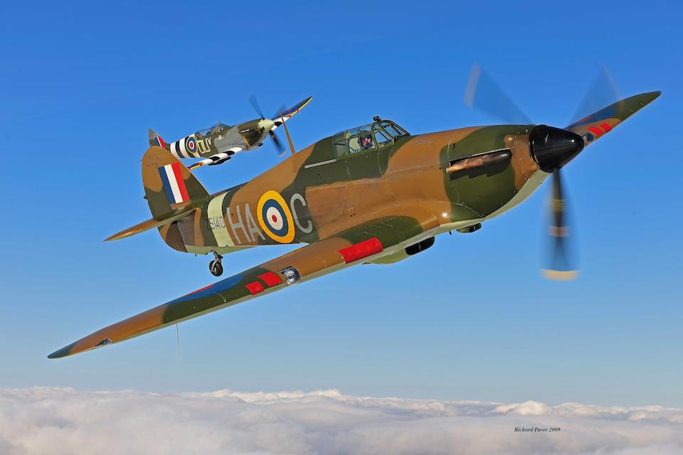 1942 Hawker Hurricane Mark XIIA,Fully-airworthy Single-seat Fighter aircraft