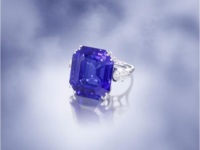 An exceptional sapphire and diamond ring, by Van Cleef & Arpels,