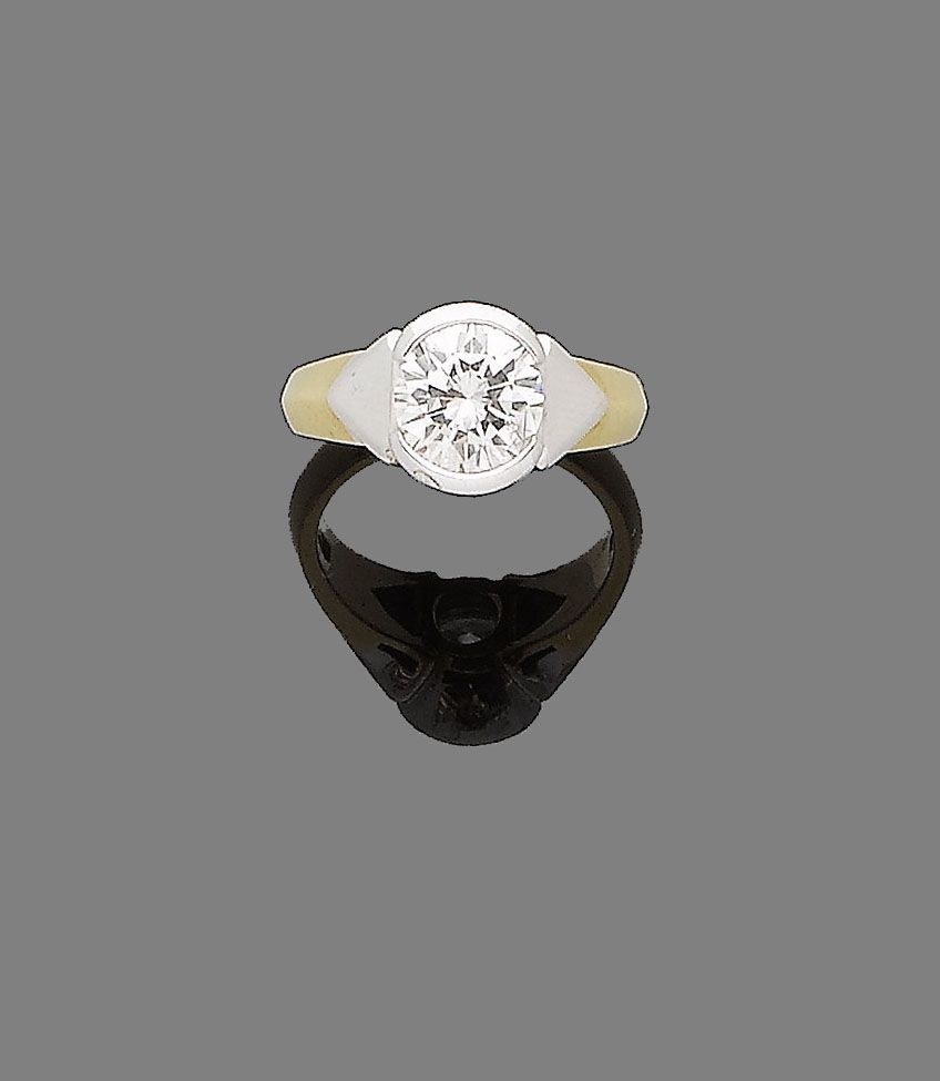 A diamond single-stone ring