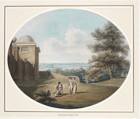 Edward Dayes (British, 1763-1804) London from Greenwich Park