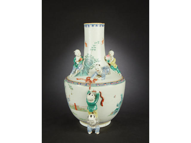 A famille rose vase Xianfeng six-character mark
