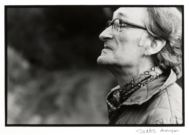 TOMLINSON, CHARLES (b. 1927), PORTRAIT BY JUDITH ARONSON, 1985 (printed later) TOMLINSON, CHARLES (b. 1927), PORTRAIT BY JUDITH ARONSON, 1985 (printed later)