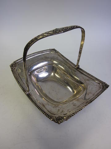 A  silver swing-handled basket by William Hutton & Sons Ltd, London 1899 and other items (7)