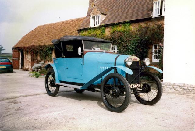 The ex-Violette Morris, works team car,1922 Benjamin Type B Cyclecar  Chassis no. 1951 Engine no. 1951