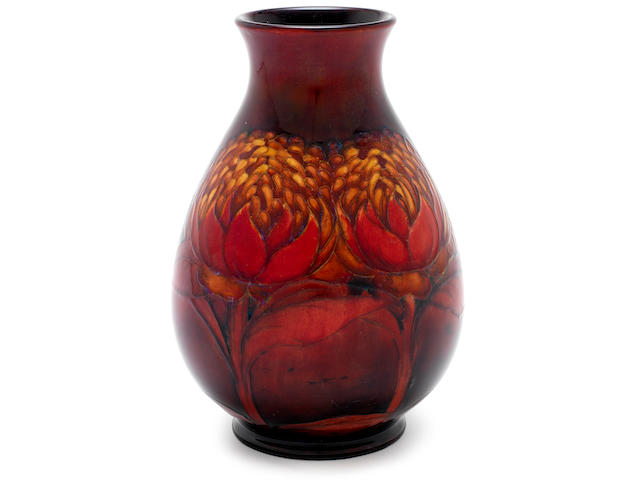 William Moorcroft 'Waratah' an Impressive Flamb&#233; Vase, circa 1928