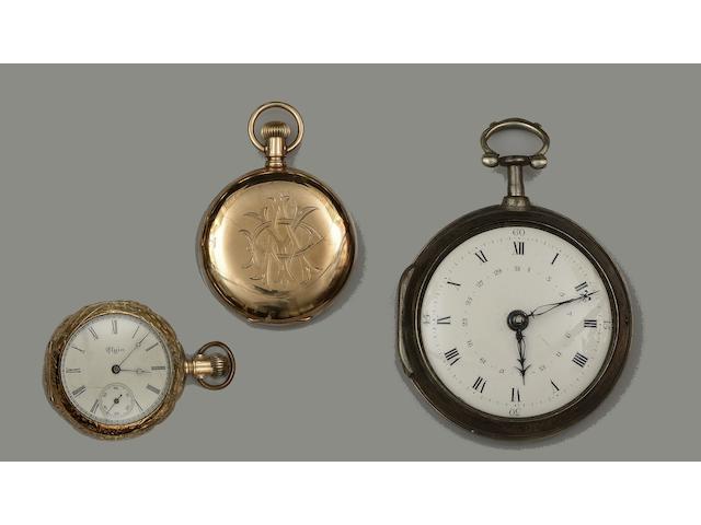 A collection of twenty-four assorted 19th century and later pocket watches and cases