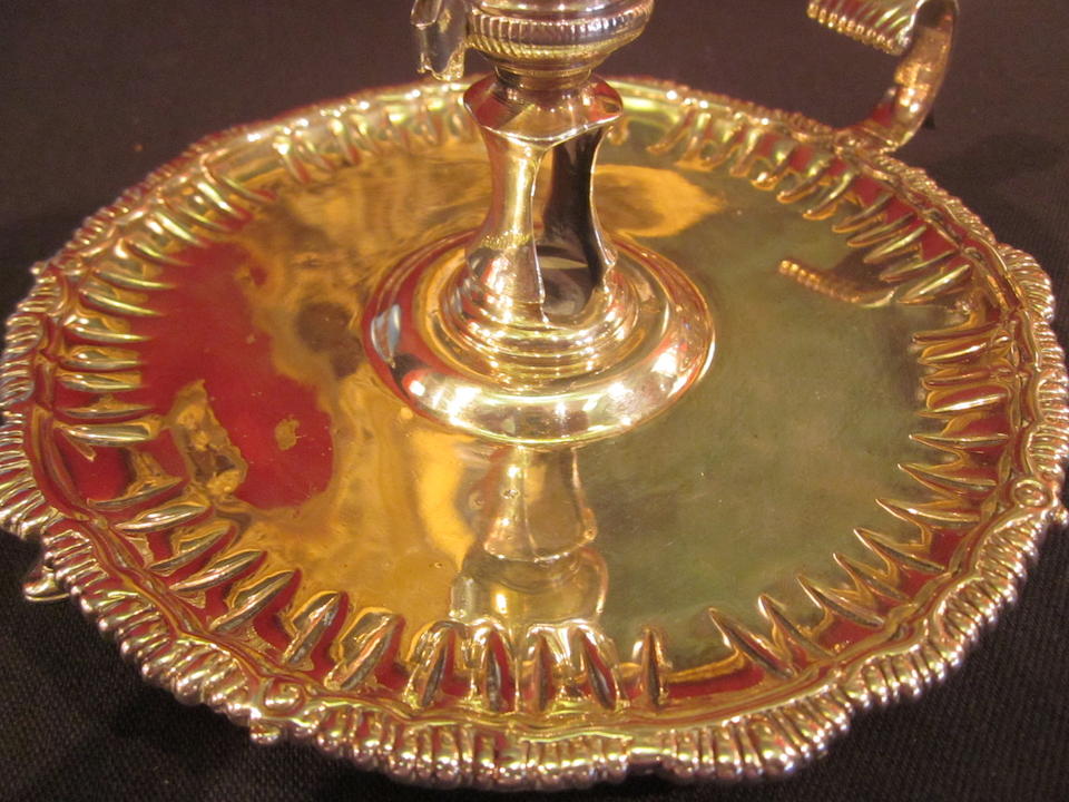 A George III silver chamberstick by William Cafe, London 1762