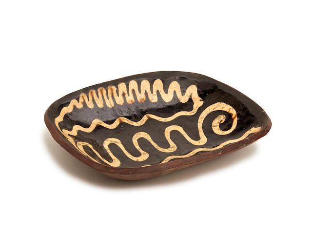 A slipware baking dish Late 18th or early 19th Century