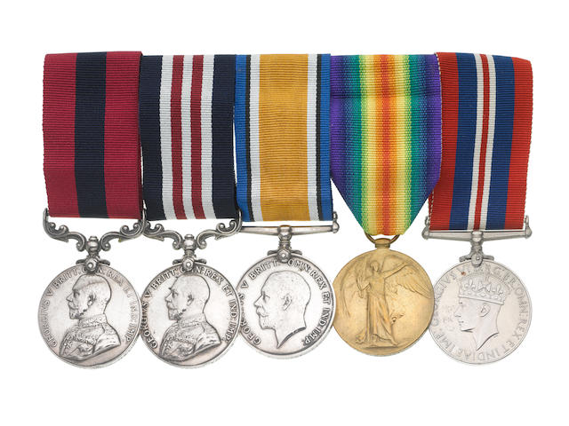 A Great War D.C.M., M.M. group of five to Private E.Conroy, Lincolnshire Regiment,
