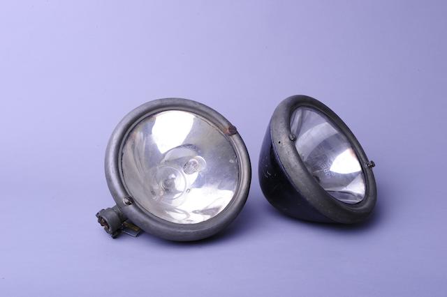 A pair of Bosch headlamps,
